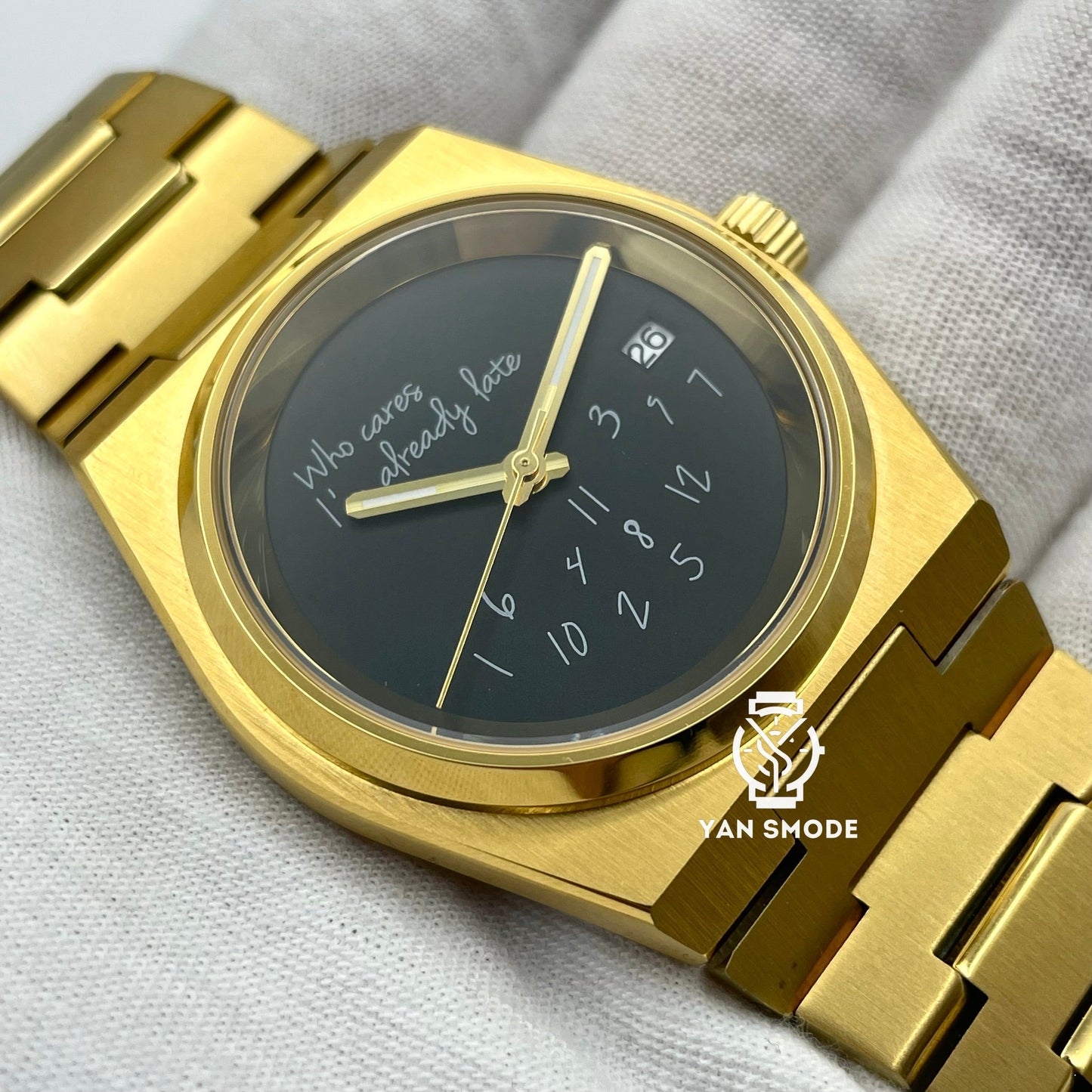 Date Just Yellow Gold Decorated with Diamonds