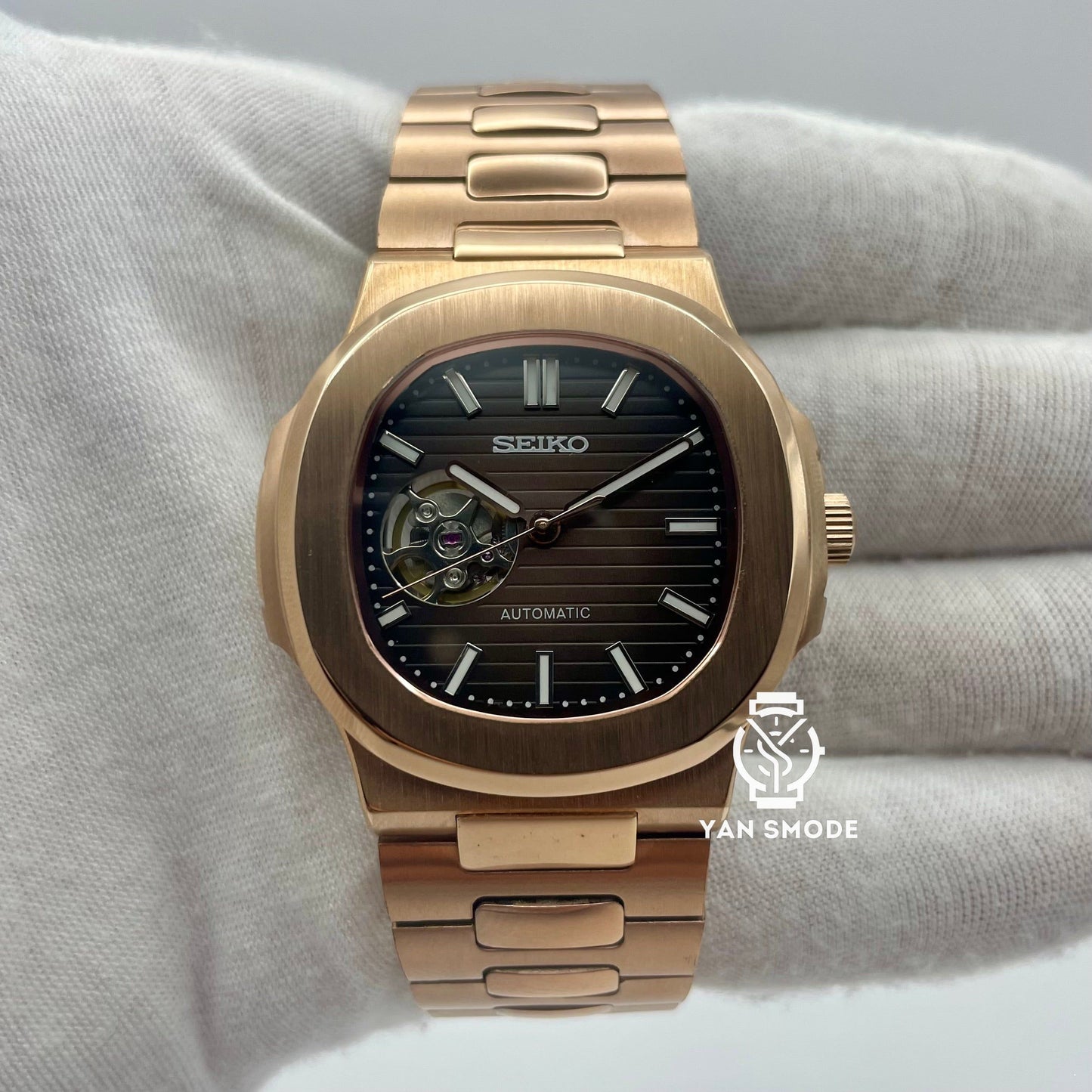 SekioMod Nautilus Or Rose Caramel Ouverte - Yan Smode