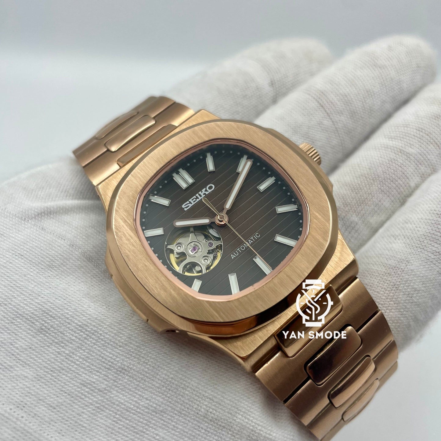 SekioMod Nautilus Or Rose Caramel Ouverte - Yan Smode