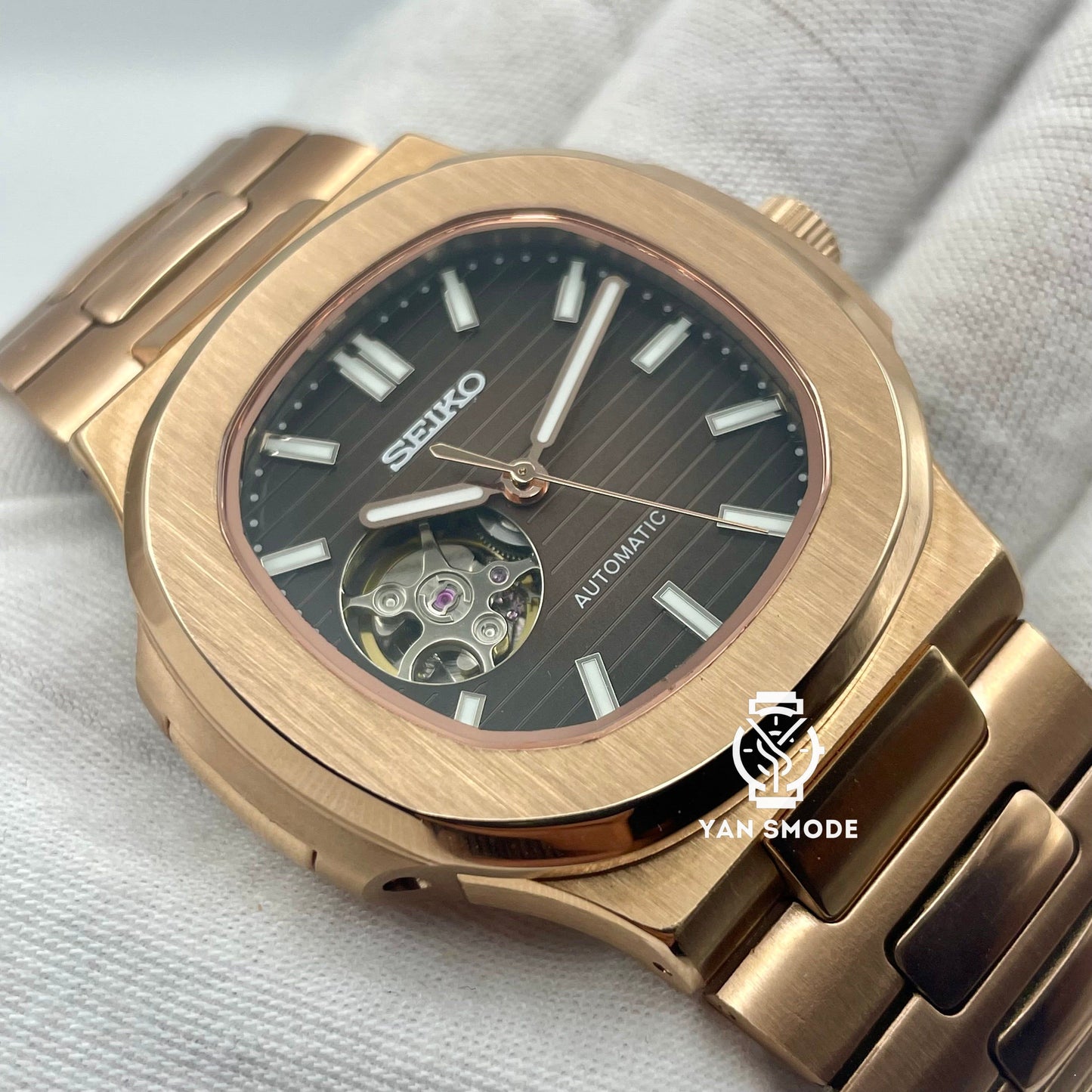 SekioMod Nautilus Or Rose Caramel Ouverte - Yan Smode