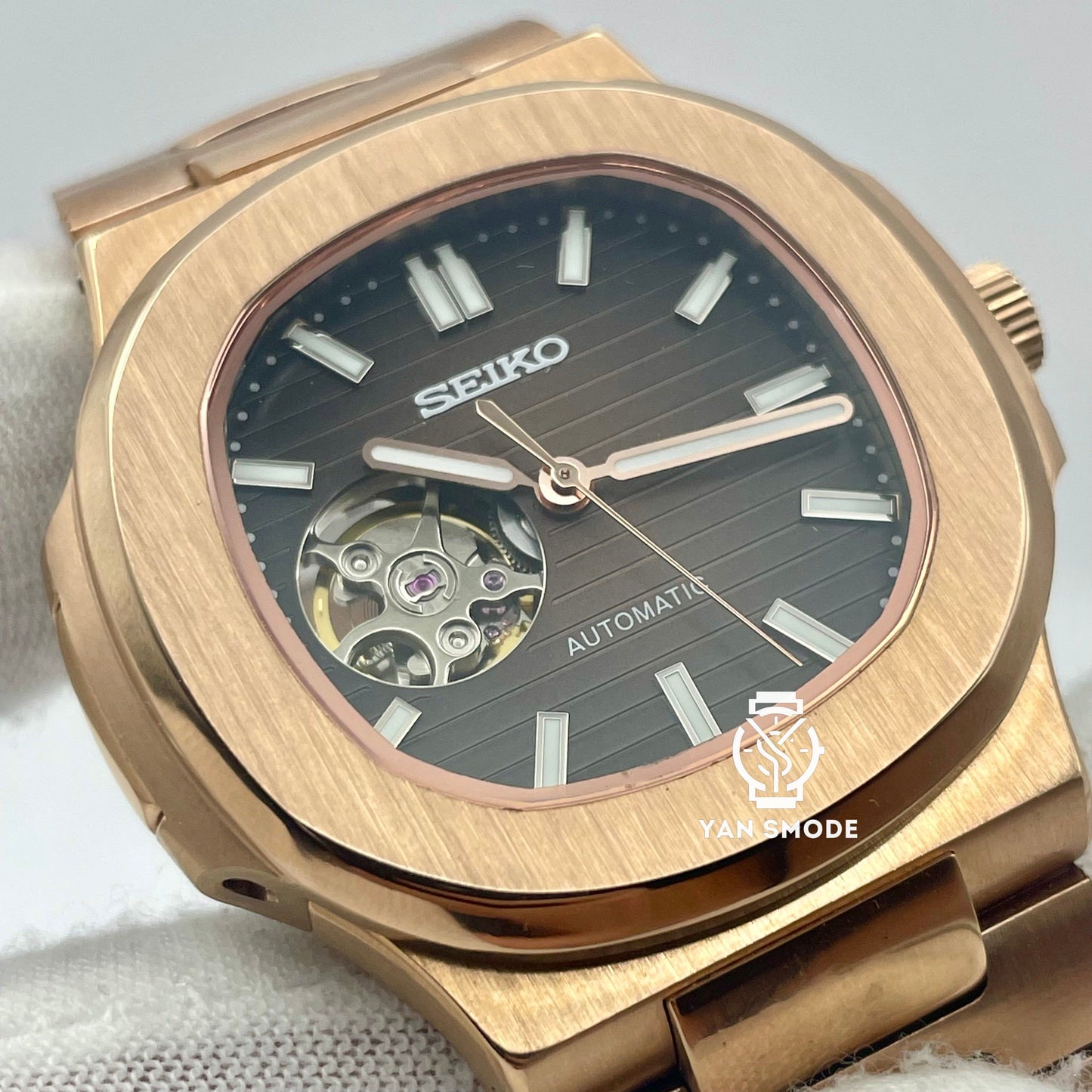 SekioMod Nautilus Or Rose Caramel Ouverte - Yan Smode