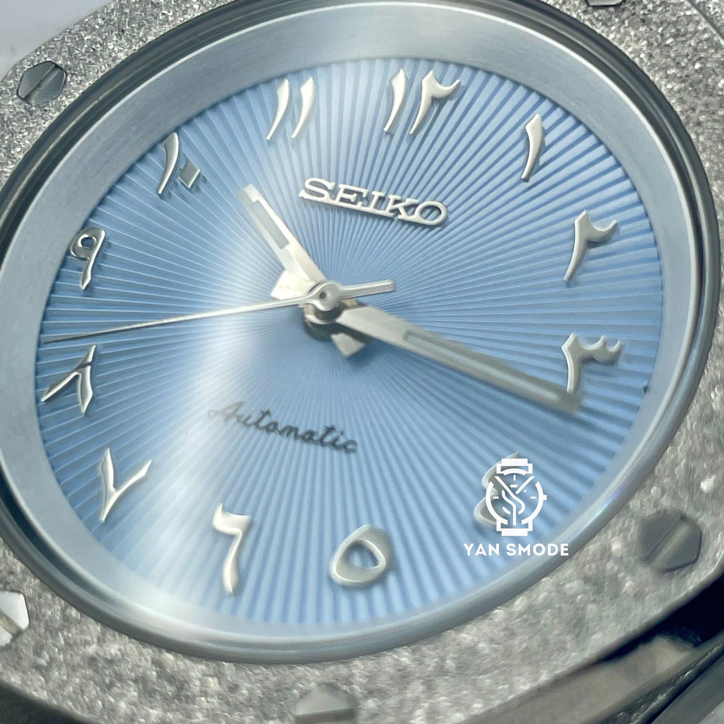 SekioMod Royal Oak Brillante Arabic Dial Bleu Claire - Yan Smode