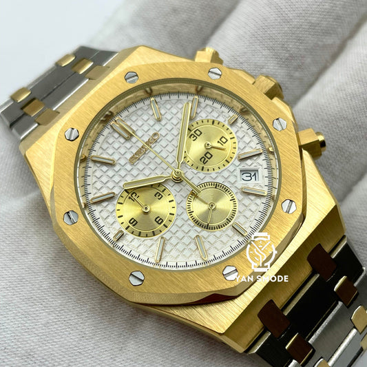 Royal Oak Chronos Or Jaune Blanche