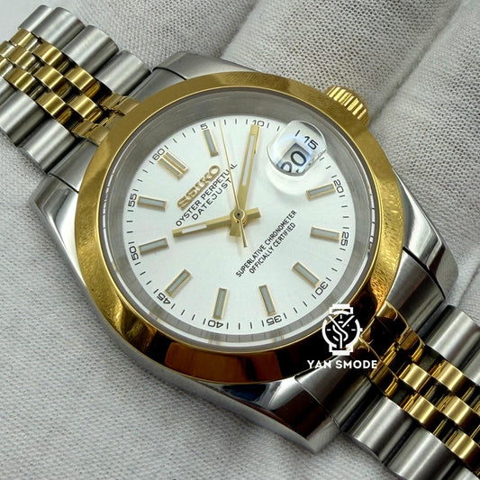 Date Just Yellow Gold Decorated with Diamonds 