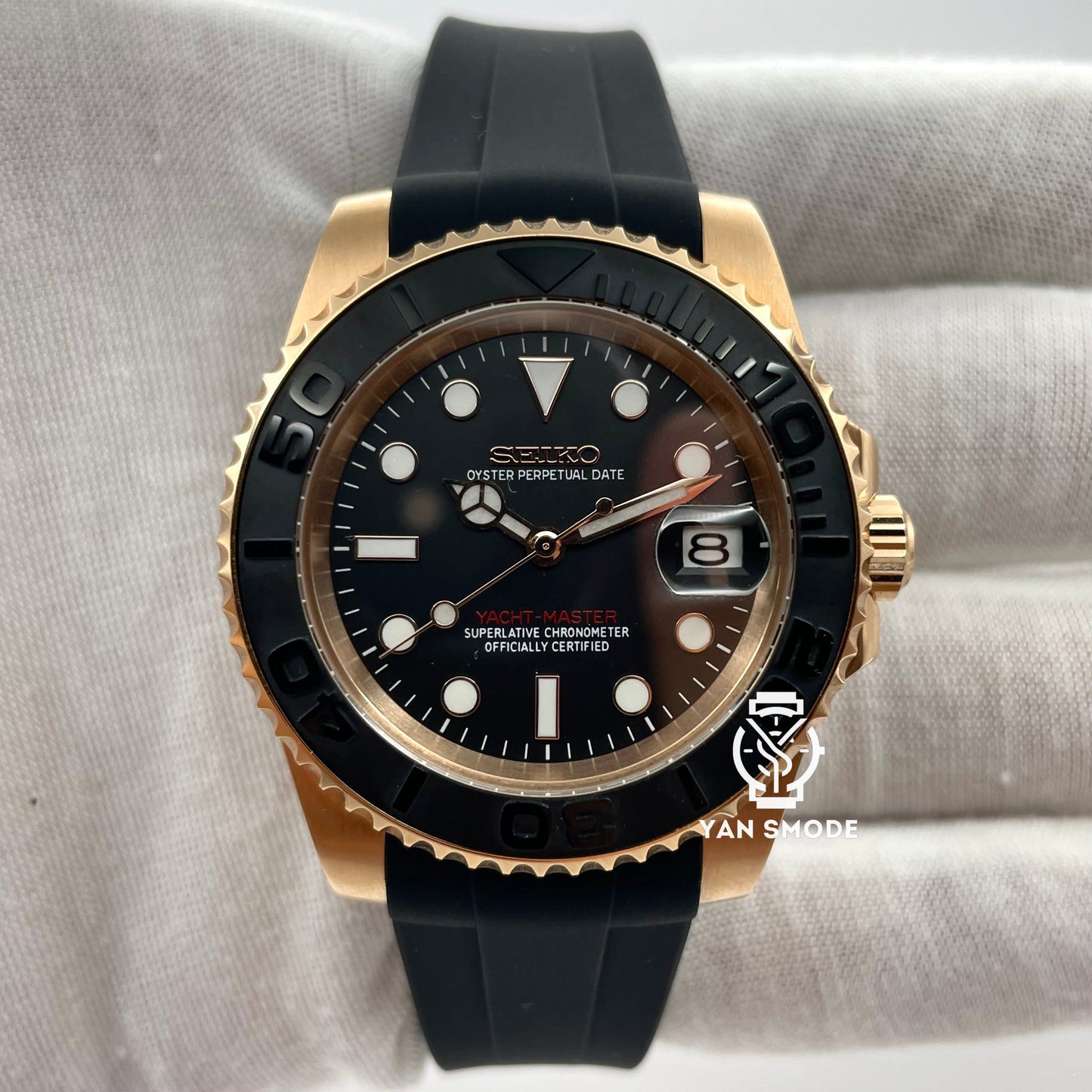 Yacht Master Noire Or Rose