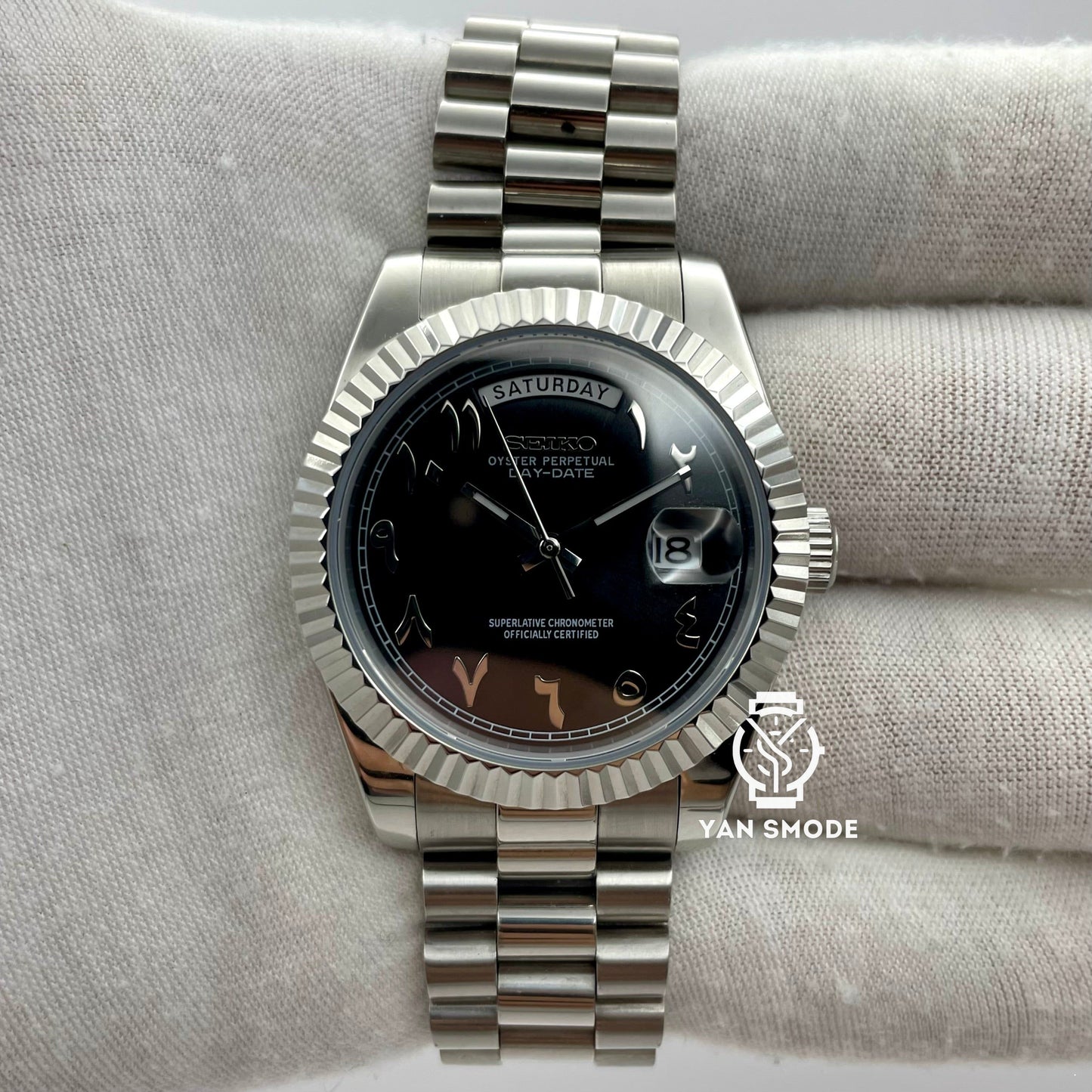 Day Date Arabic Dial Noire