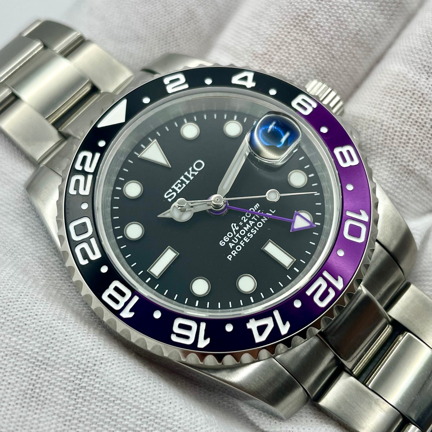 Seiko Mod GMT Violette