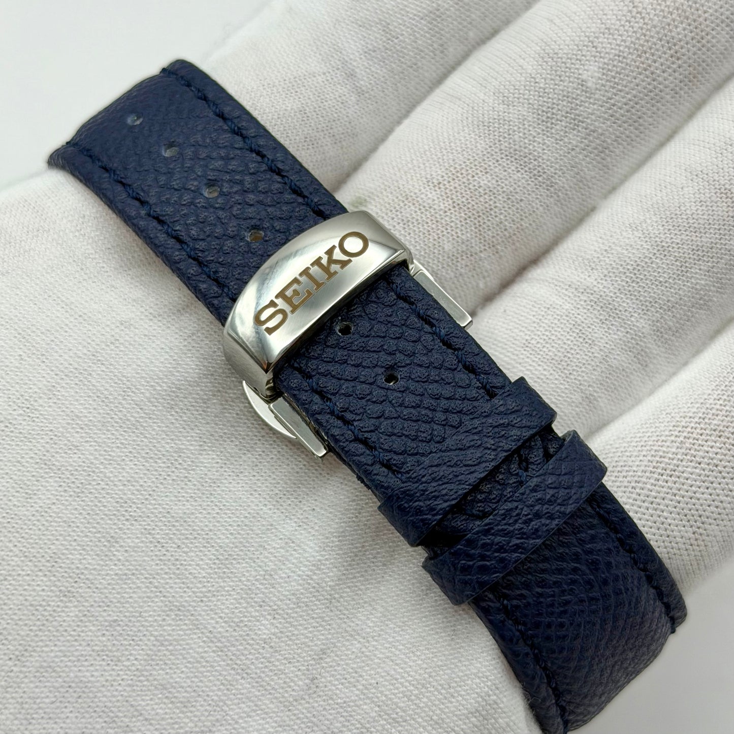 Nautilus Bleu Nuit Ouverte Cuir Bleu