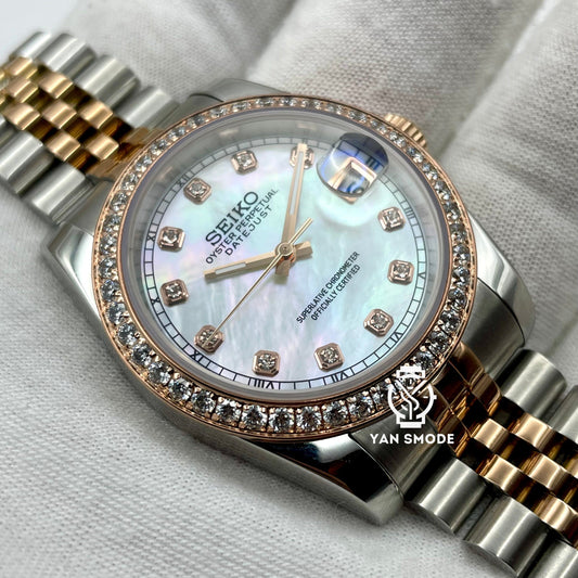 Date Just Brown Rose Gold 