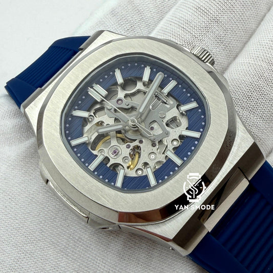 Nautilus Squelette Bleu