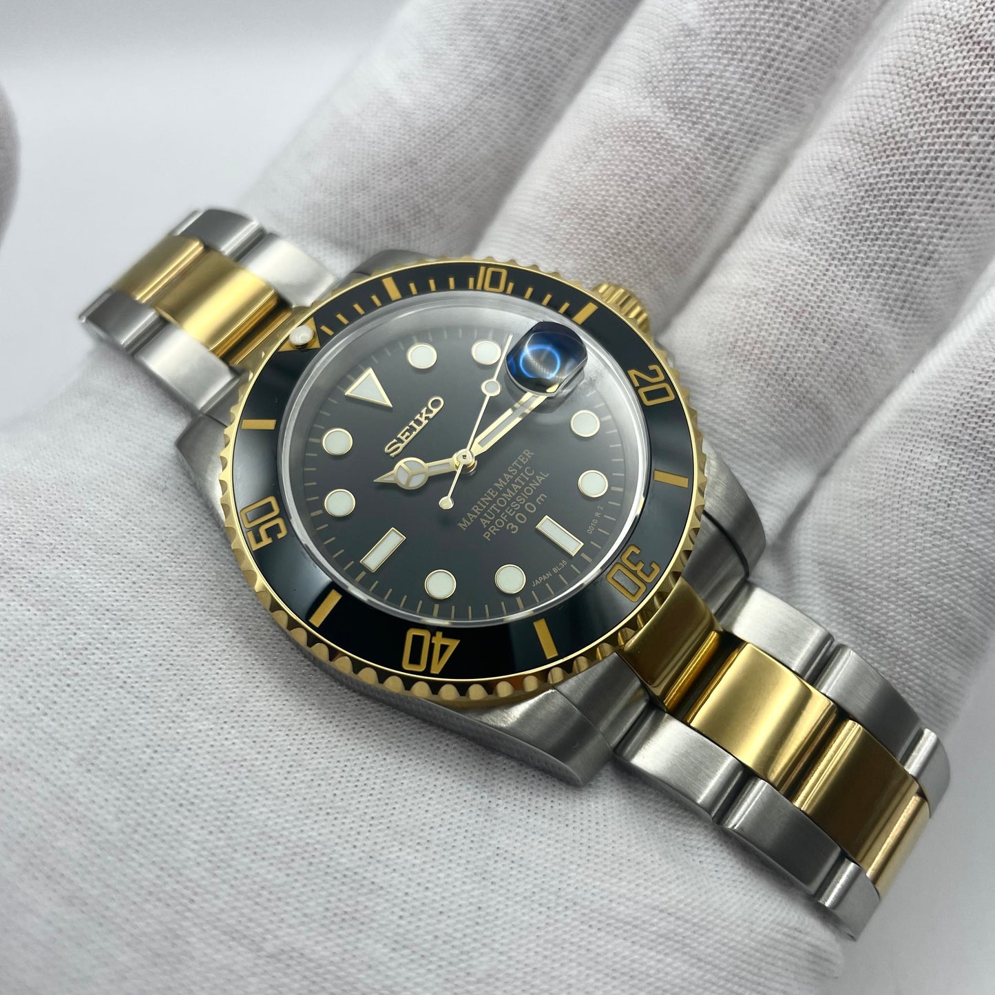 SeikoMod Submariner Black