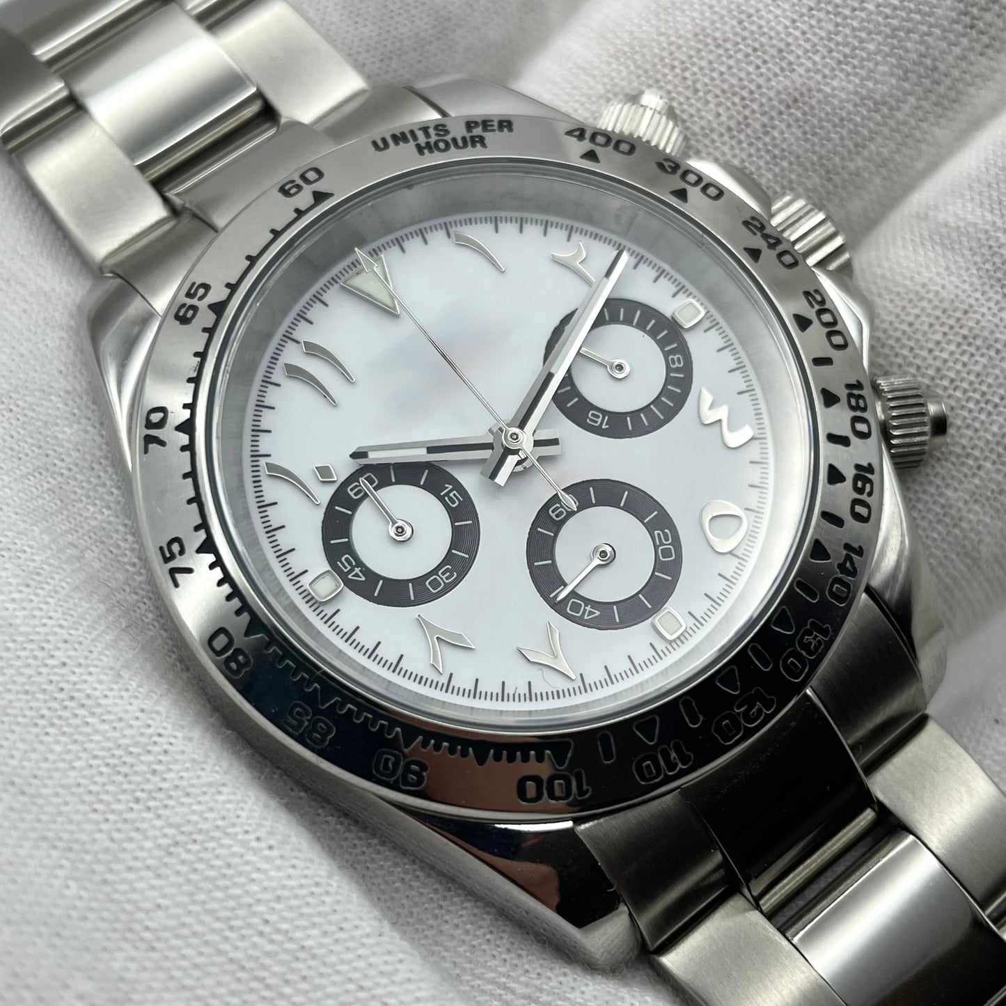 Lorena Arabic Dial Blanche