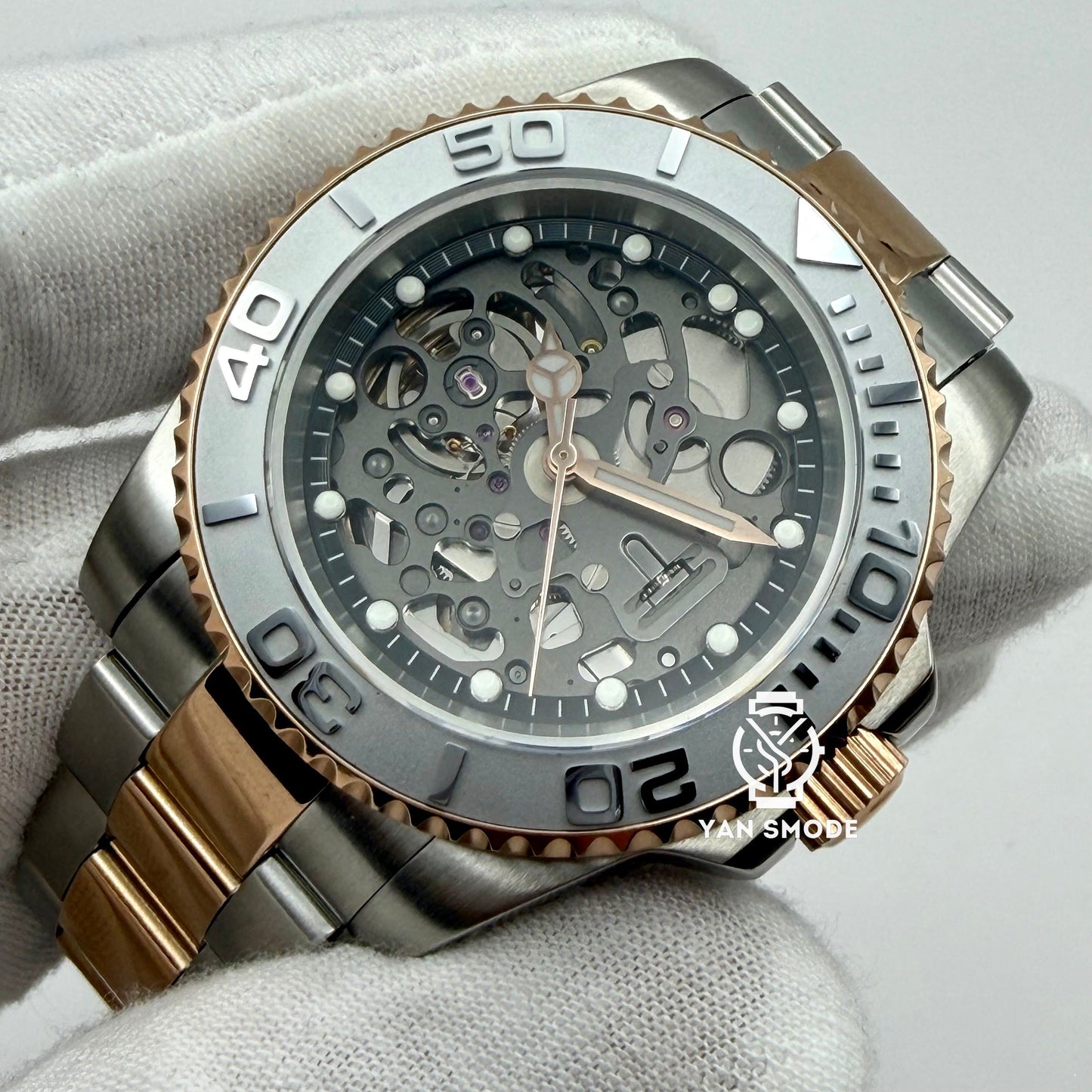 Yacht Master Or Rose Squelette