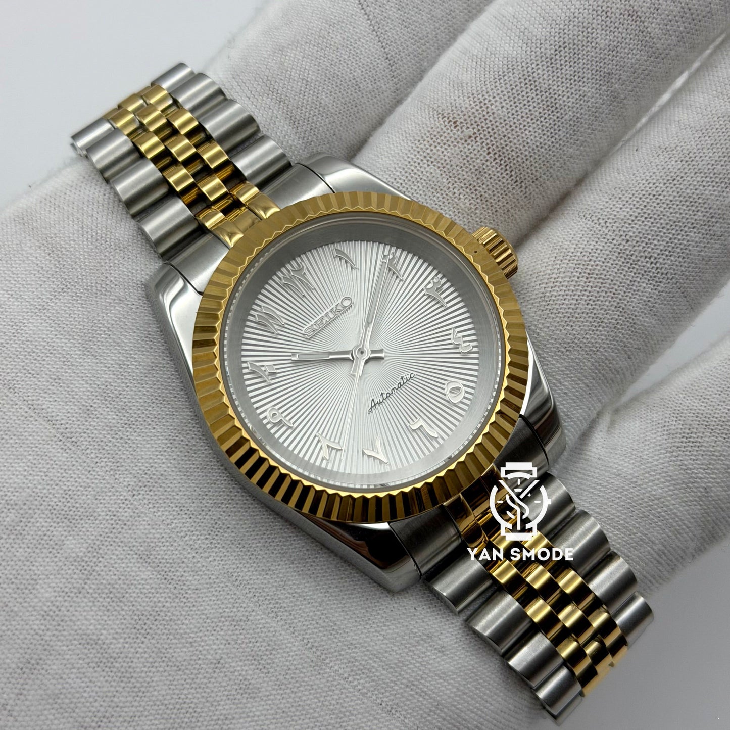 Arabic Dial Blanche Or Jaune