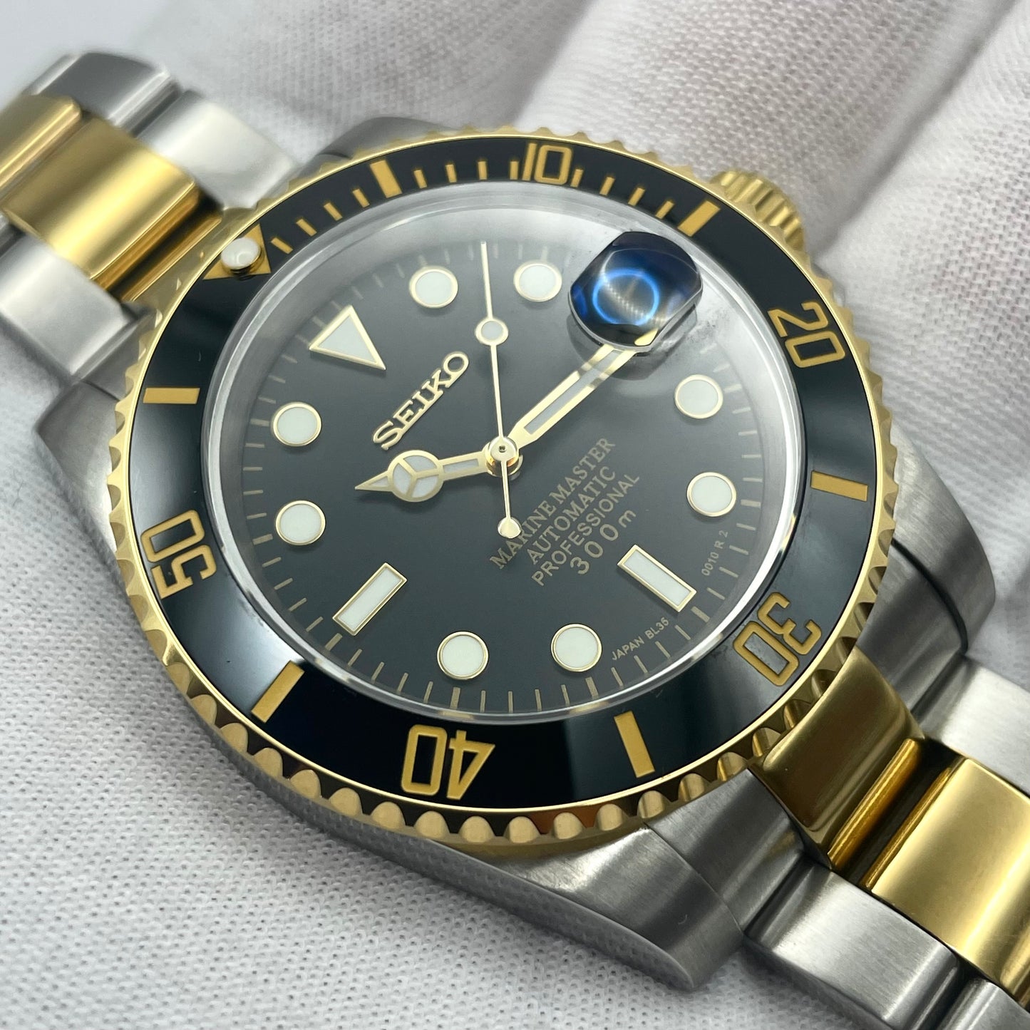 SeikoMod Submariner Black