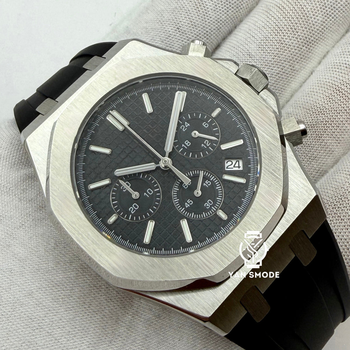 Rovena Chrono Noire Caoutchouc