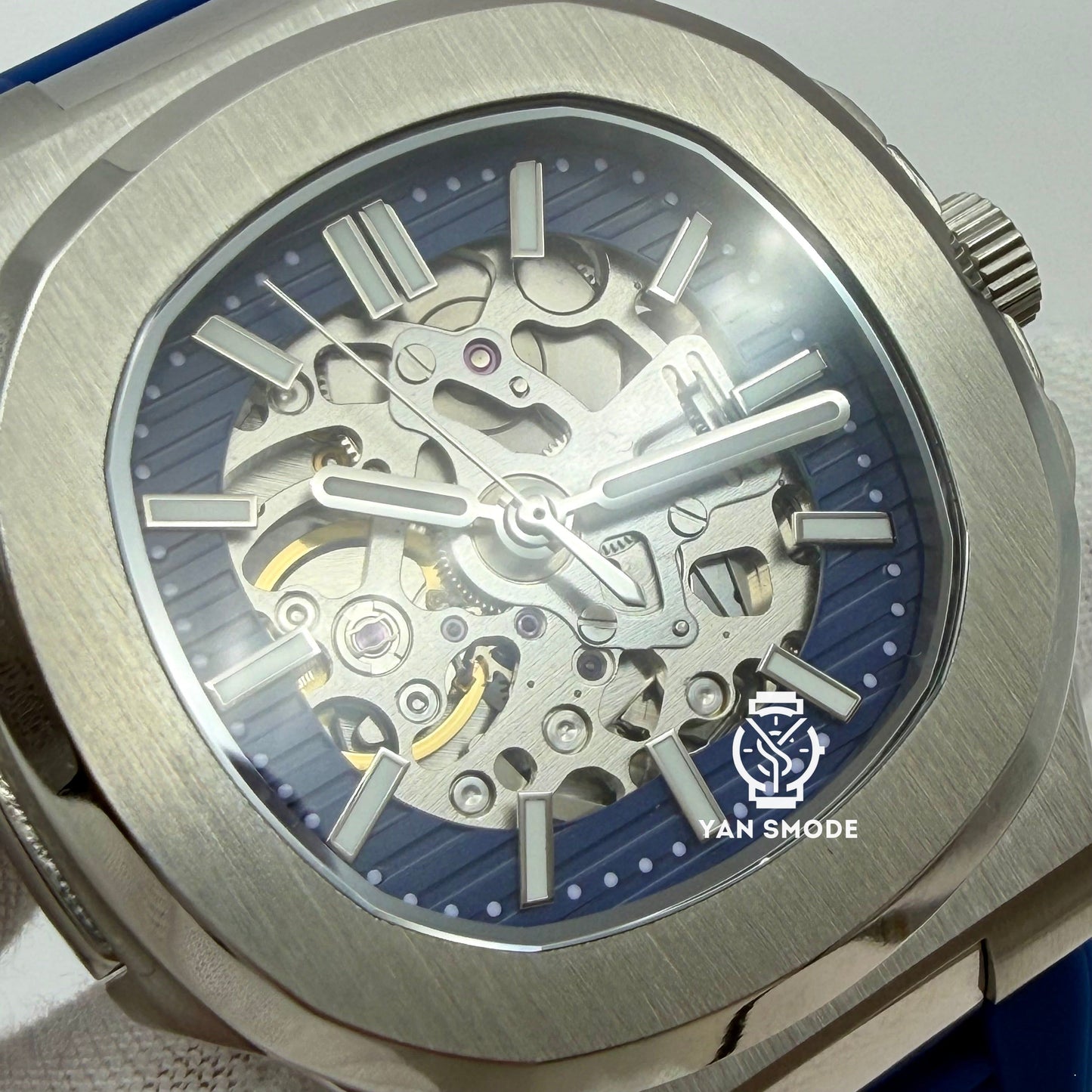 Nautilus Squelette Bleu