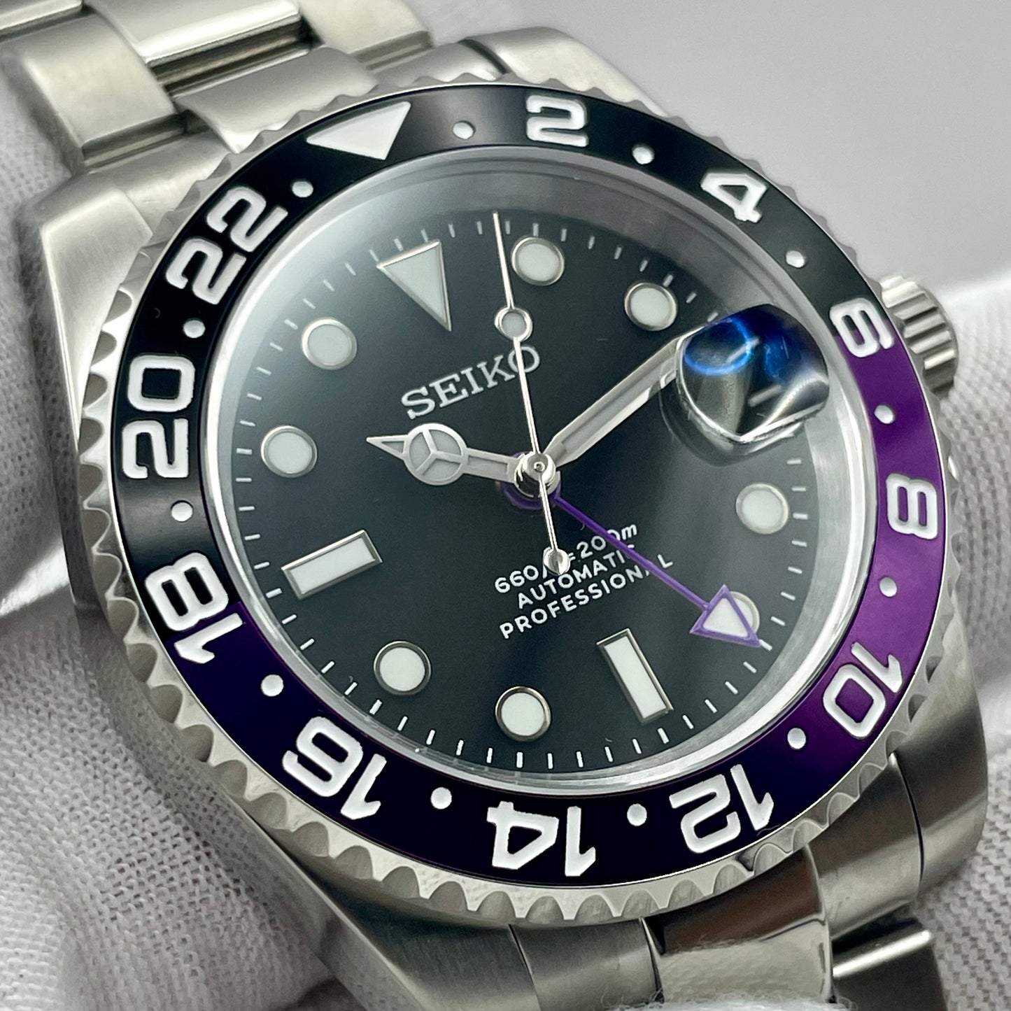 Seiko Mod GMT Violette