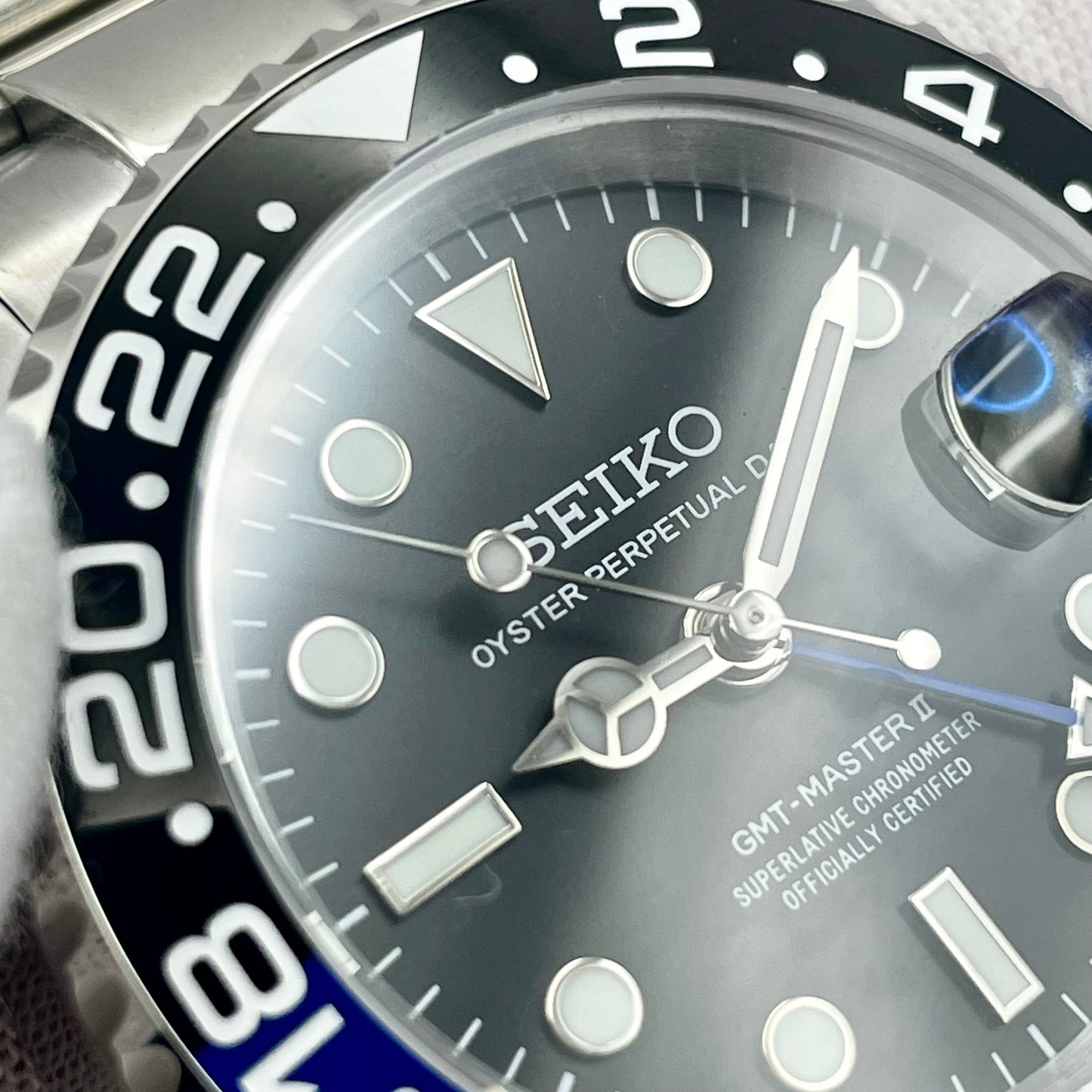 Seiko Mod GMT Batman