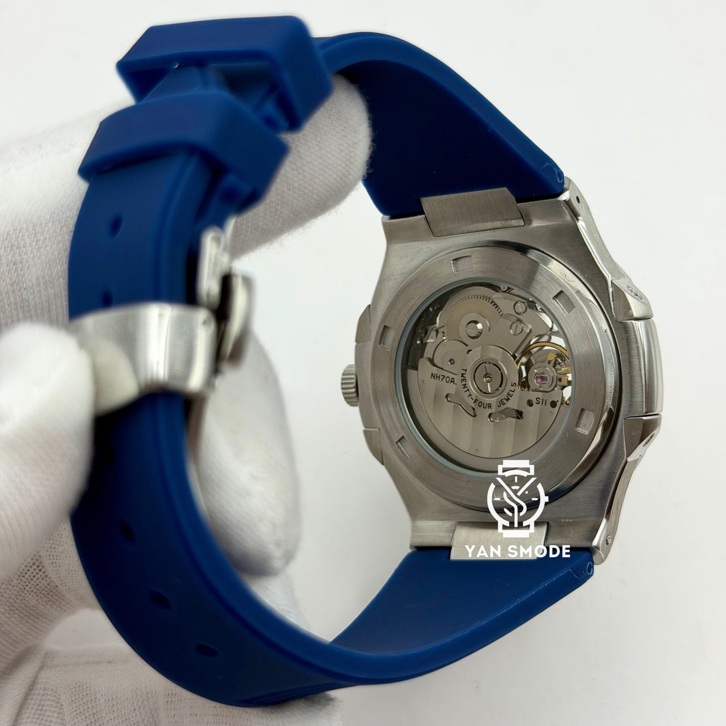 Nautilus Squelette Bleu