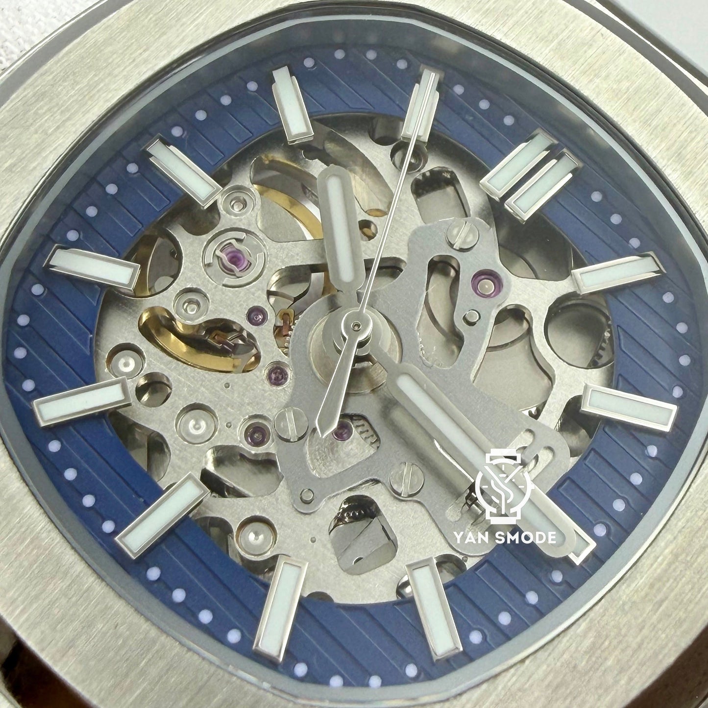 Nautilus Squelette Bleu