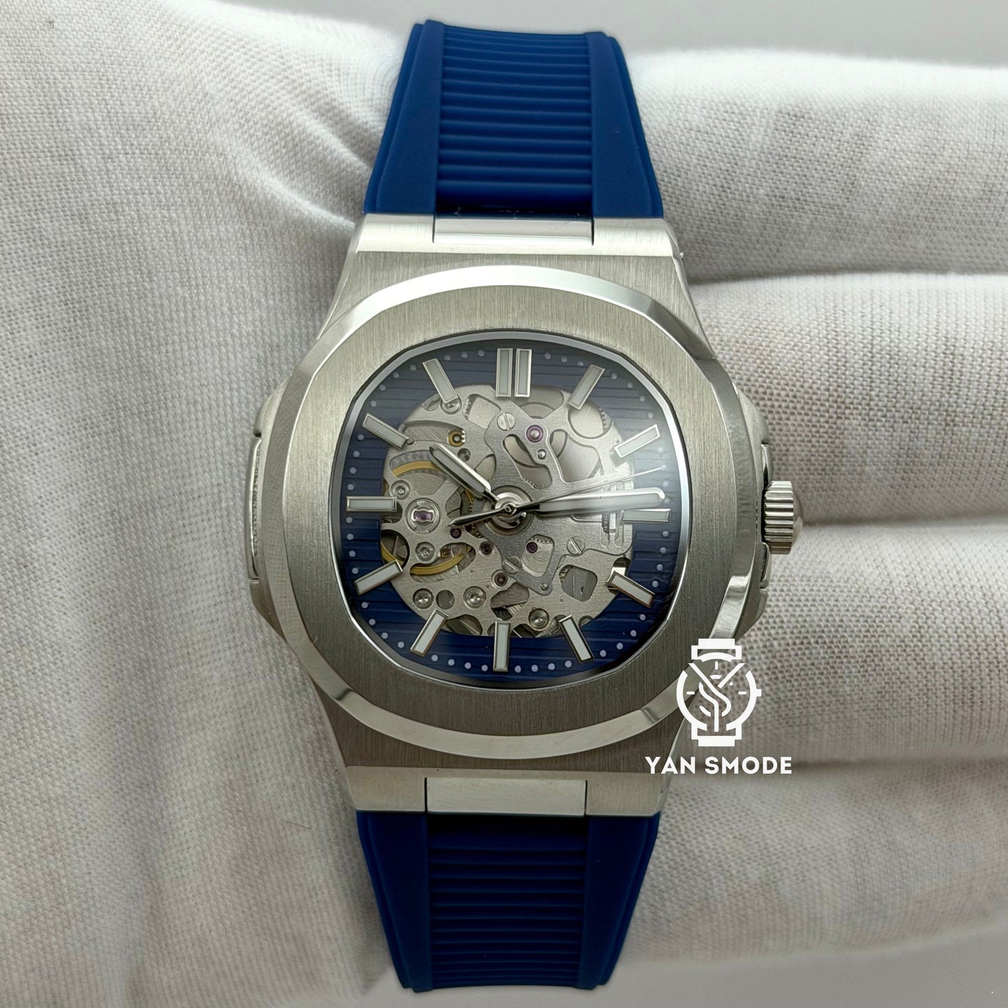 Nautilus Squelette Bleu