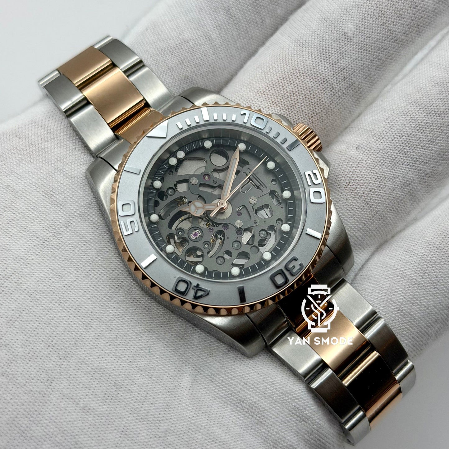 Yacht Master Or Rose Squelette