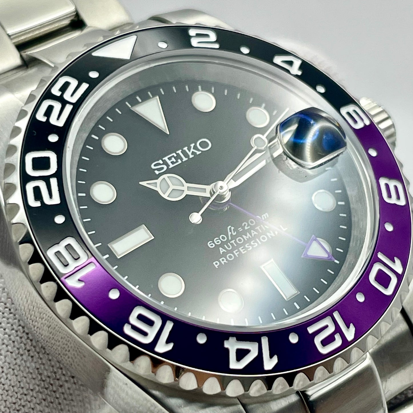 Seiko Mod GMT Violette