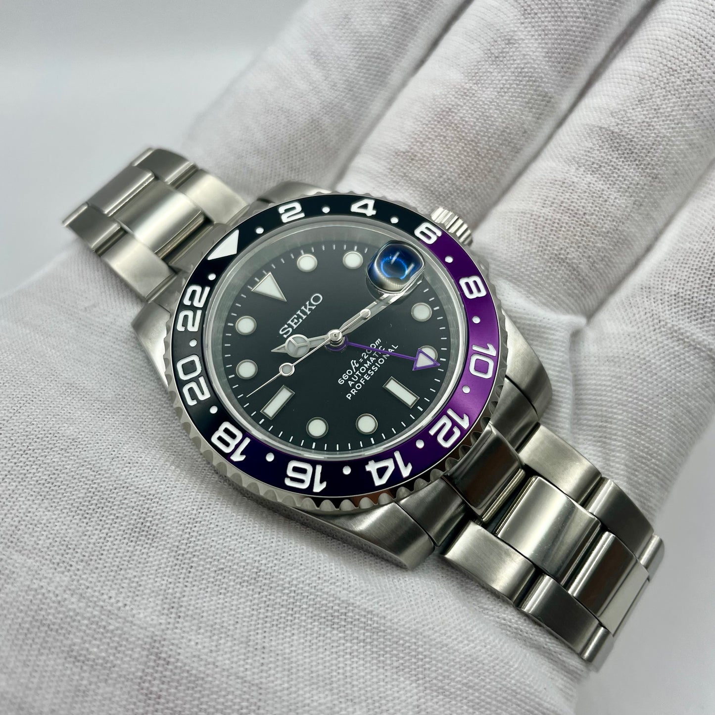 Seiko Mod GMT Violette