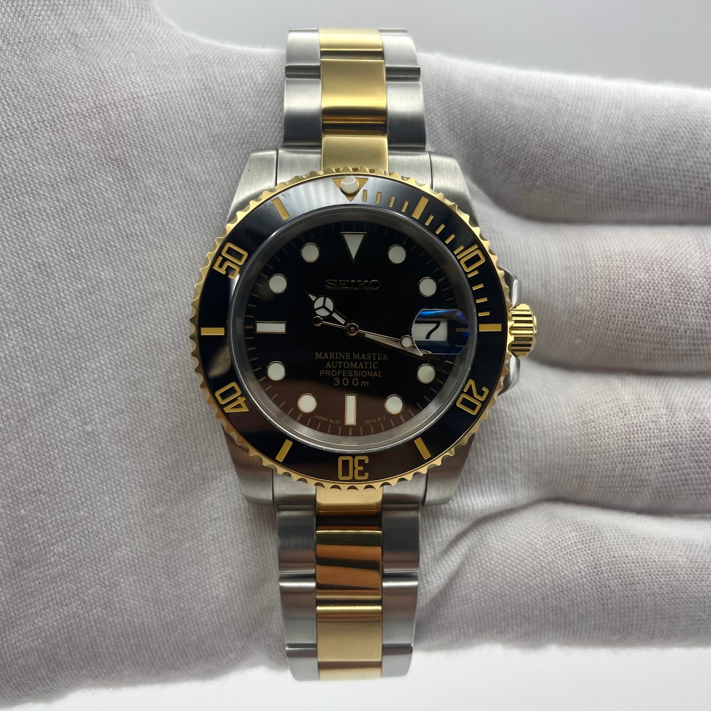 SeikoMod Submariner Black