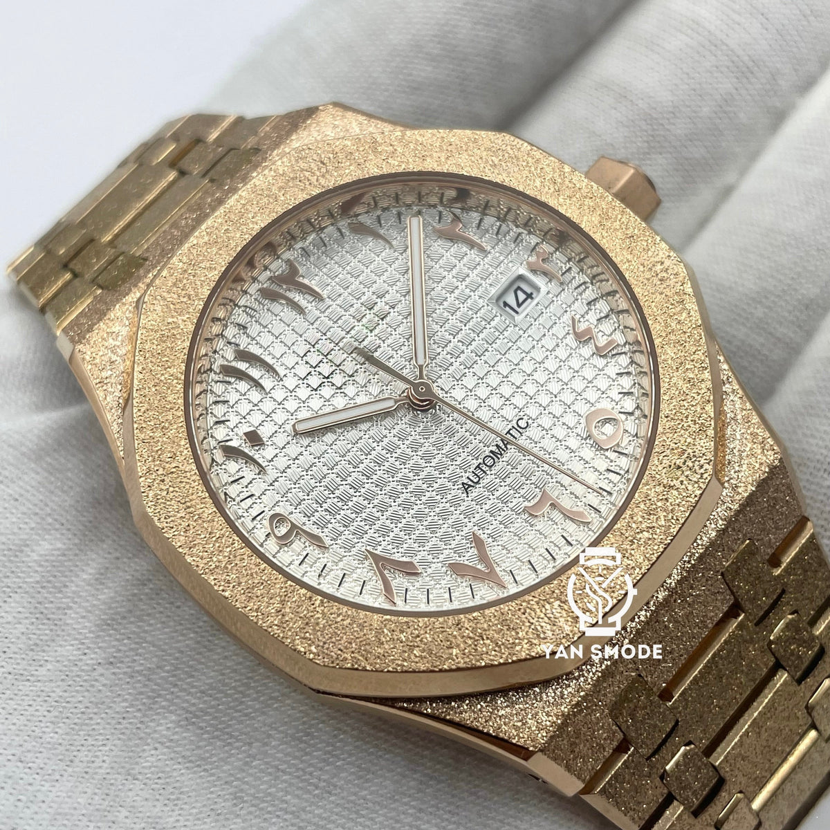 Rovena Brillante Or Rose Arabic Dial Blanche