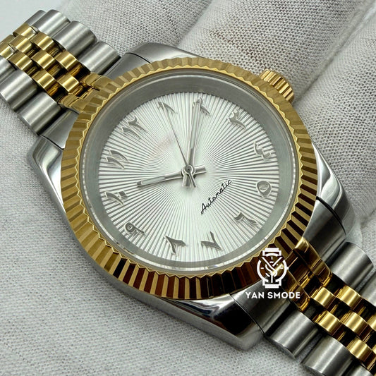 Date Just Yellow Gold Decorated with Diamonds 