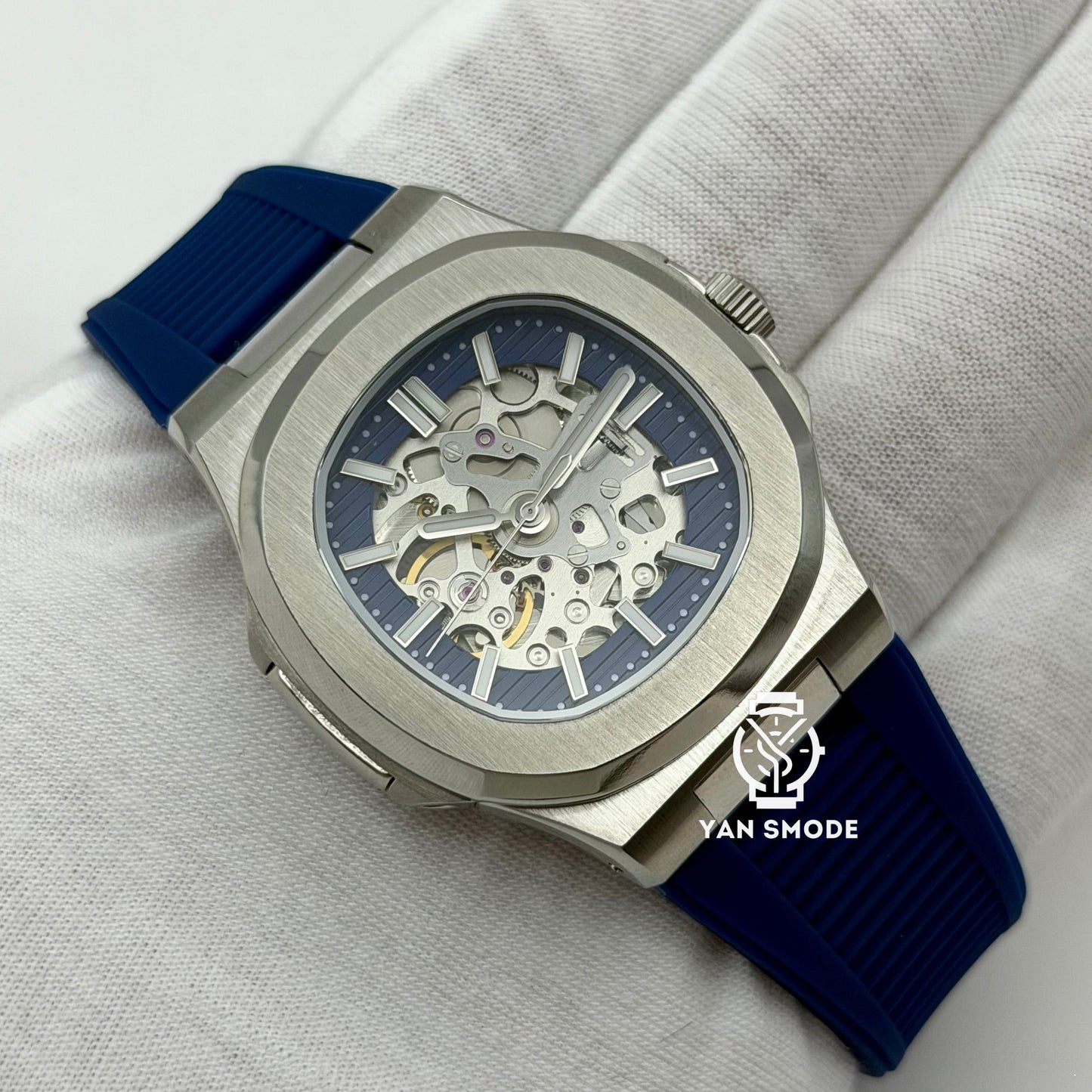 Nautilus Squelette Bleu