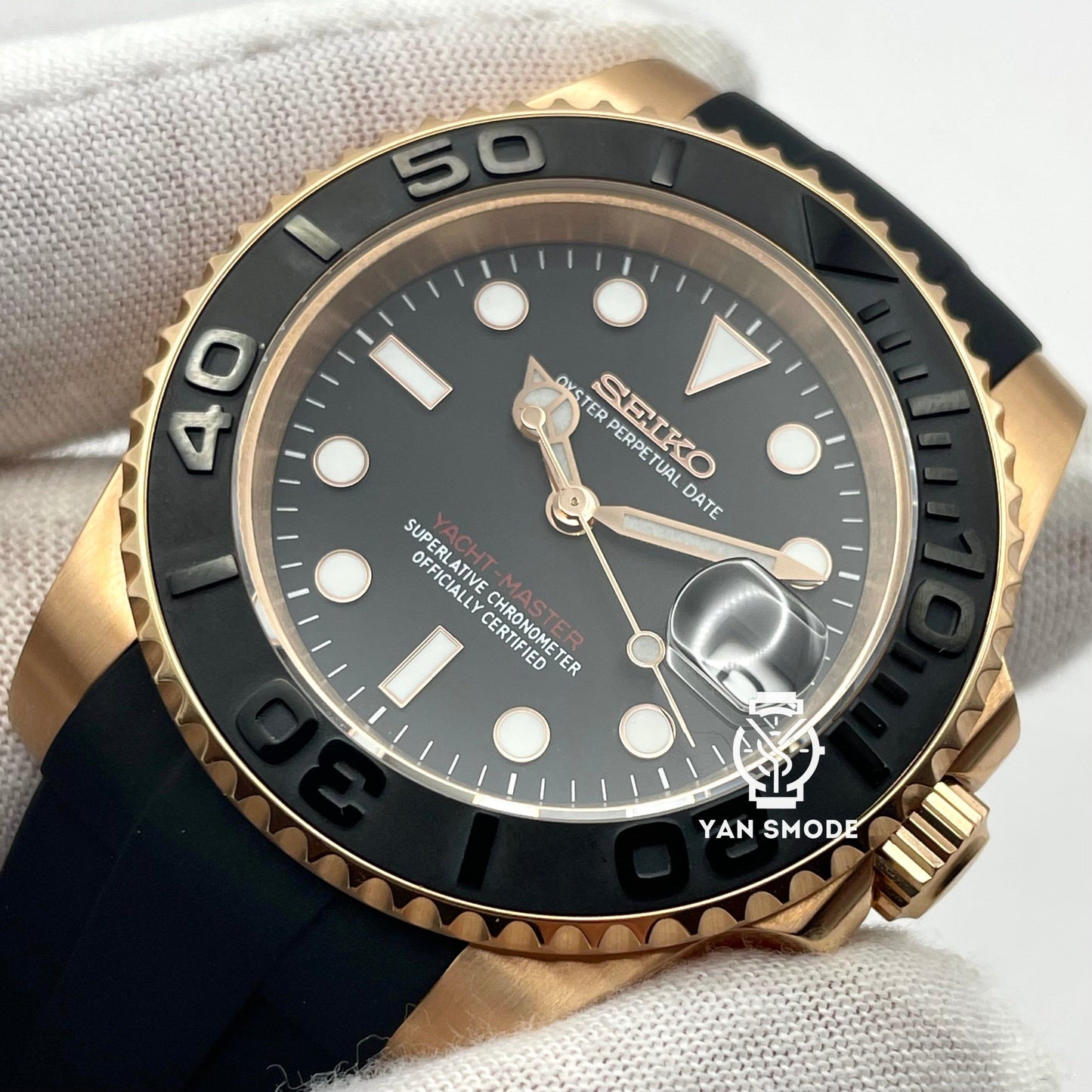 Yacht Master Noire Or Rose