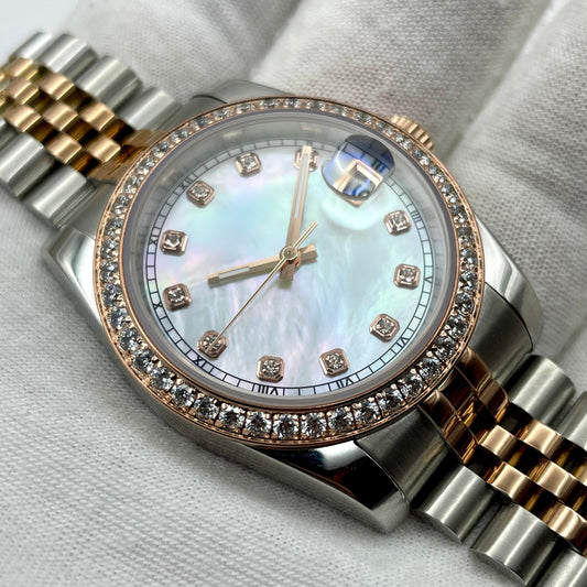 Date Just Brown Rose Gold 