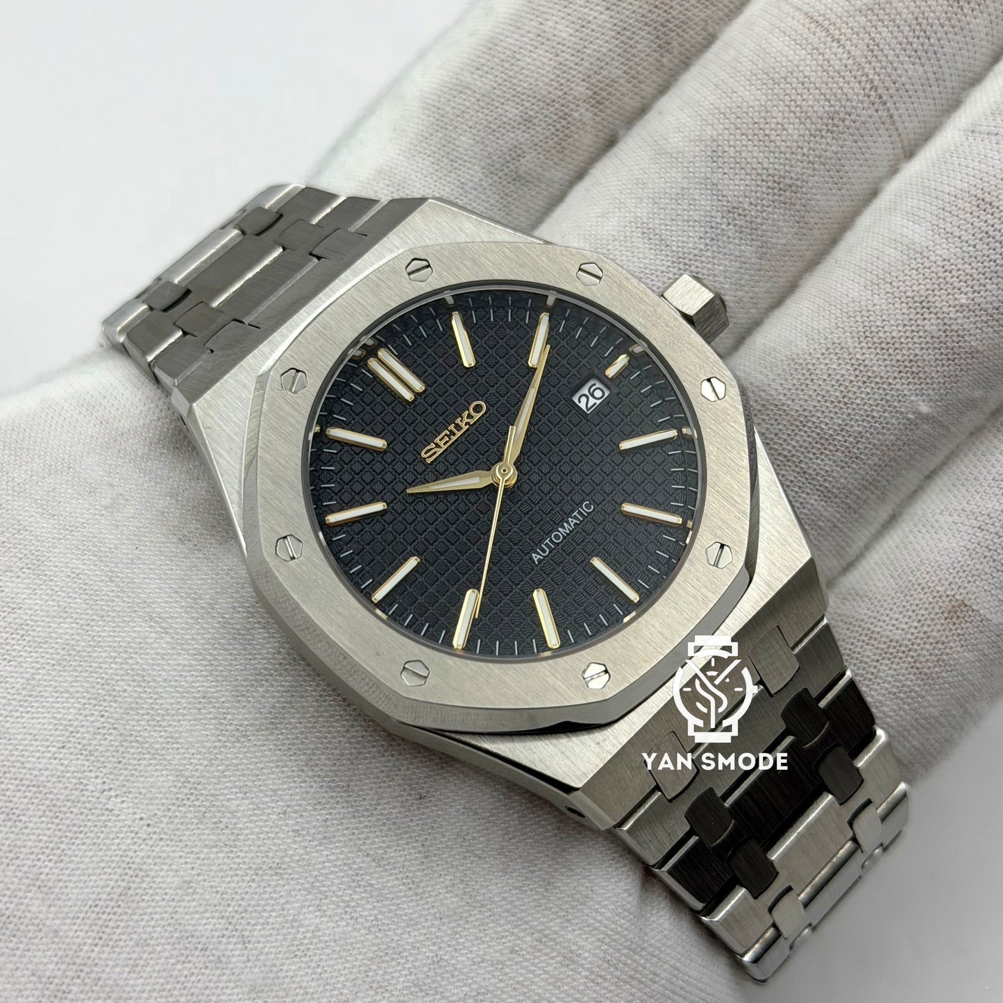 Royal Oak Noire Index Or Jaune