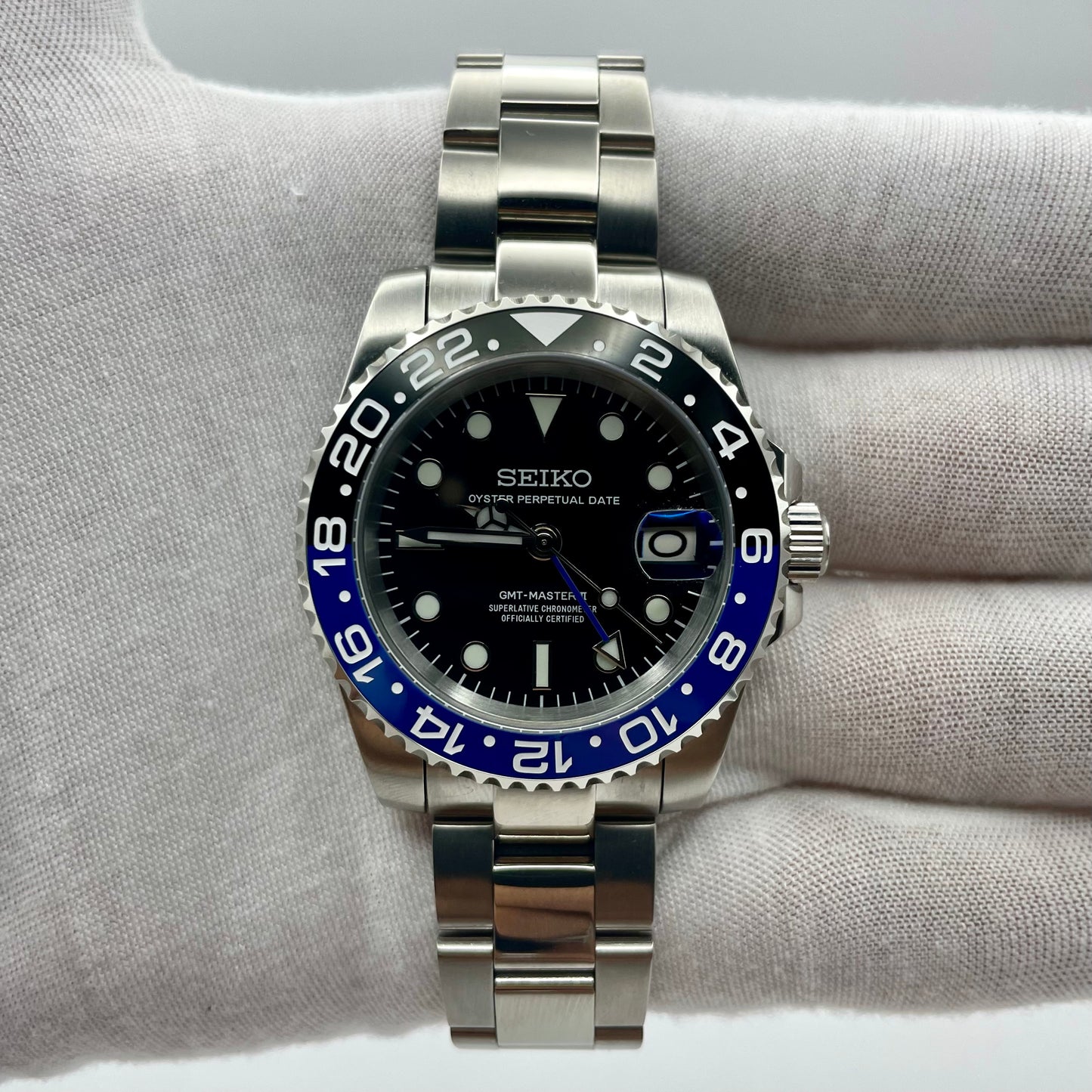 Seiko Mod GMT Batman