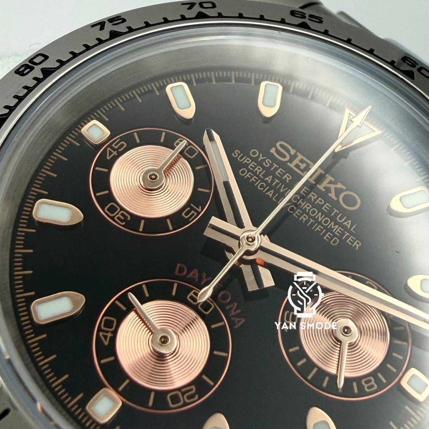 Daytona Noire Index Or Rose