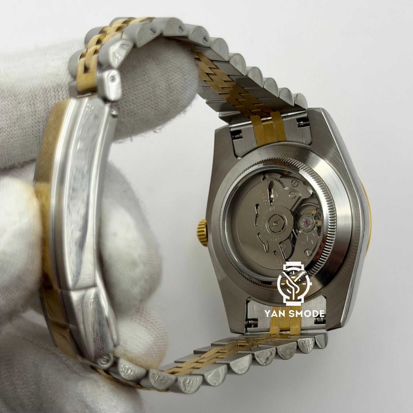 Date Just Yellow Gold Decorated with Diamonds 