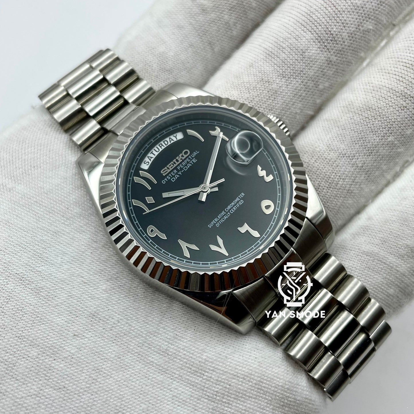 Day Date Arabic Dial Noire