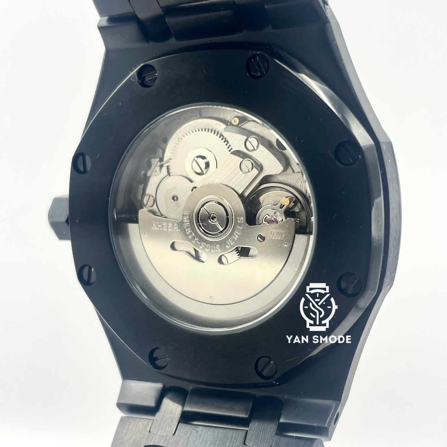 Royal Oak Brilliant Black Arabic Dial Black 