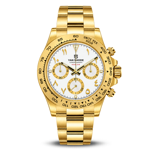 Kaelor Or Jaune Arabic Dial Blanche