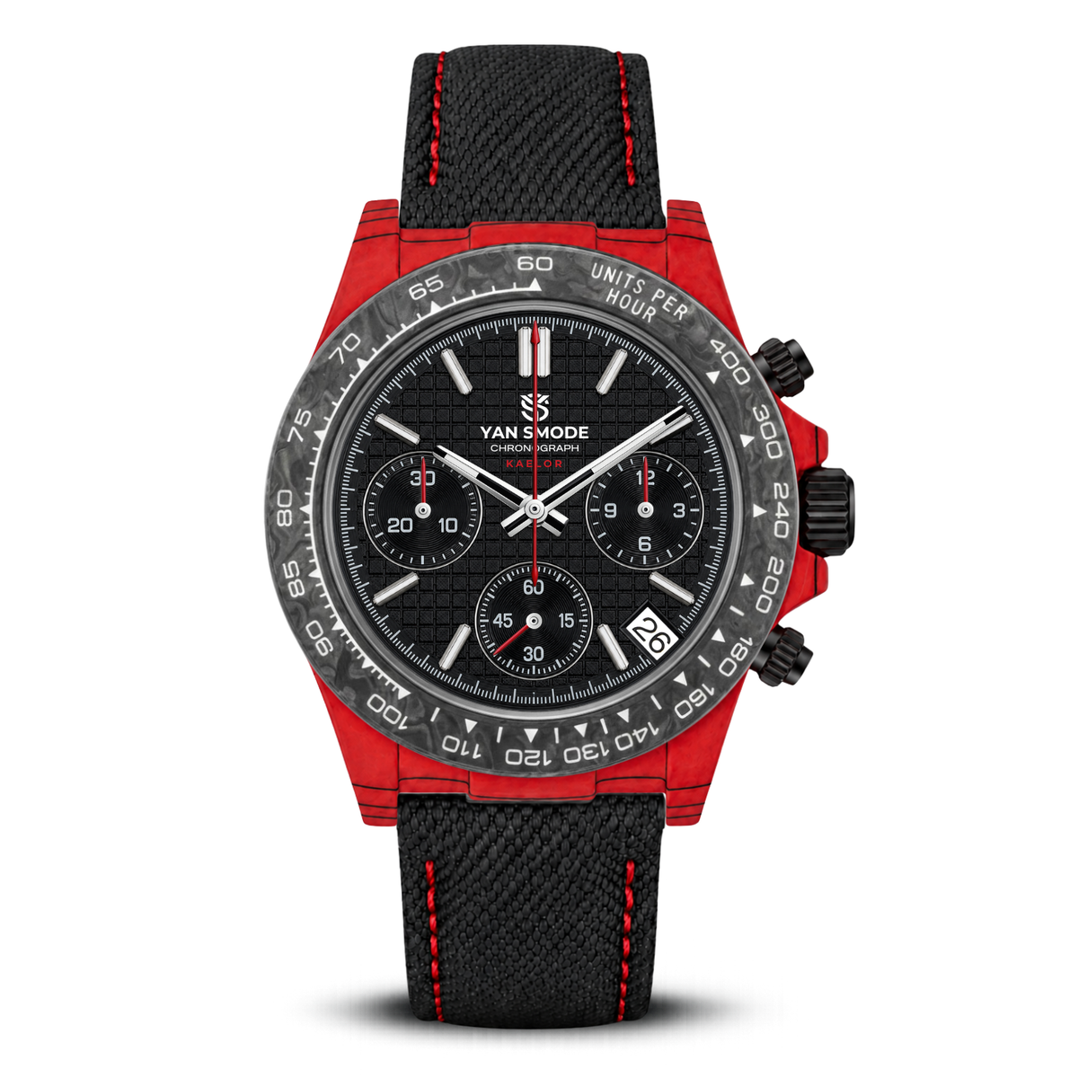 Kaelor Noir Carbone Forgé Rouge
