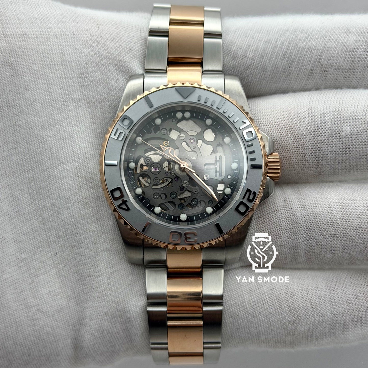 Yacht Master Or Rose Squelette