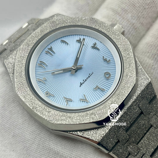 Rovena Brillante Arabic Dial Bleu Clair