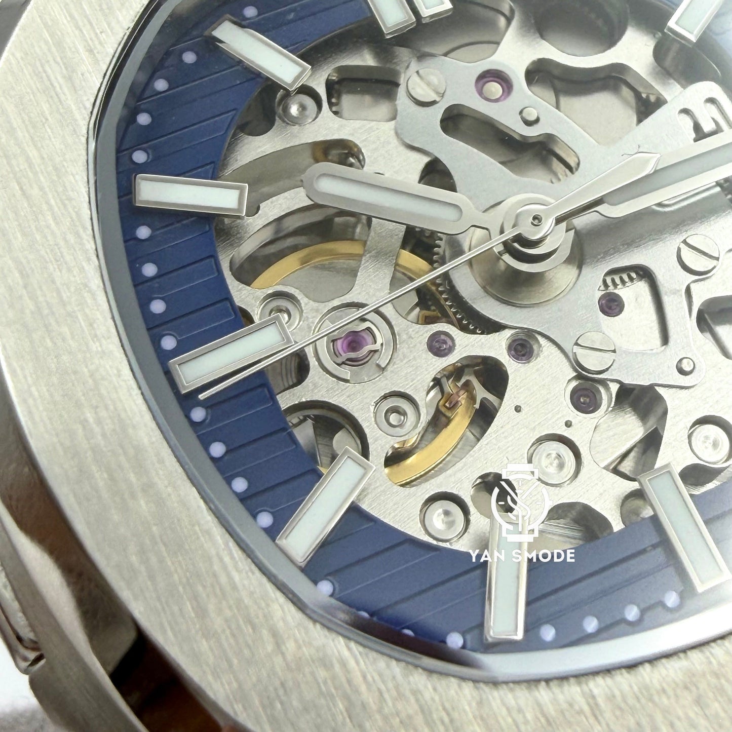 Nautilus Squelette Bleu