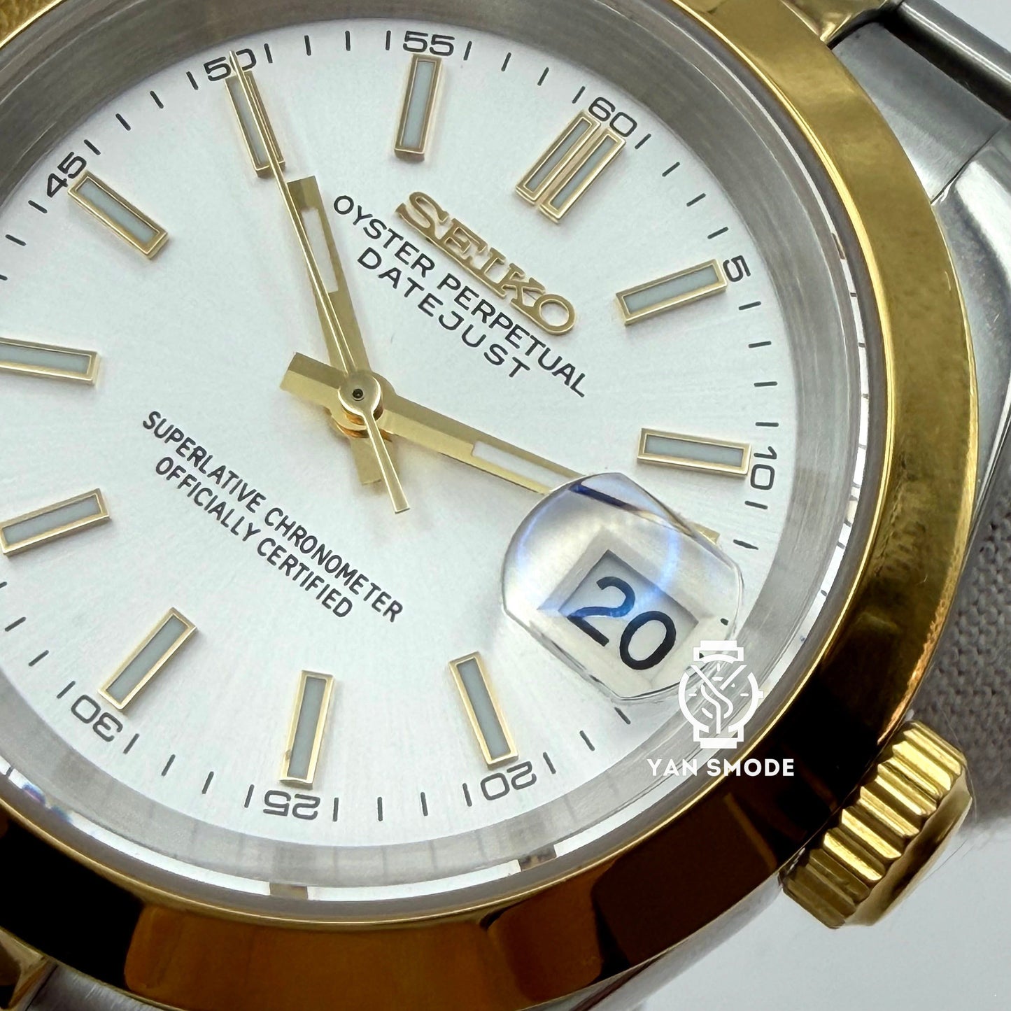 Date Just Yellow Gold Decorated with Diamonds 