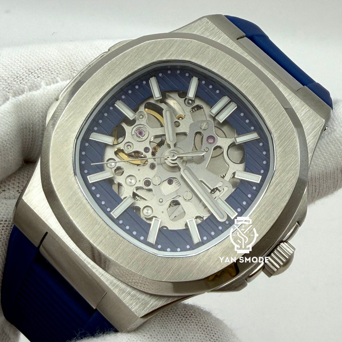 Nautilus Squelette Bleu