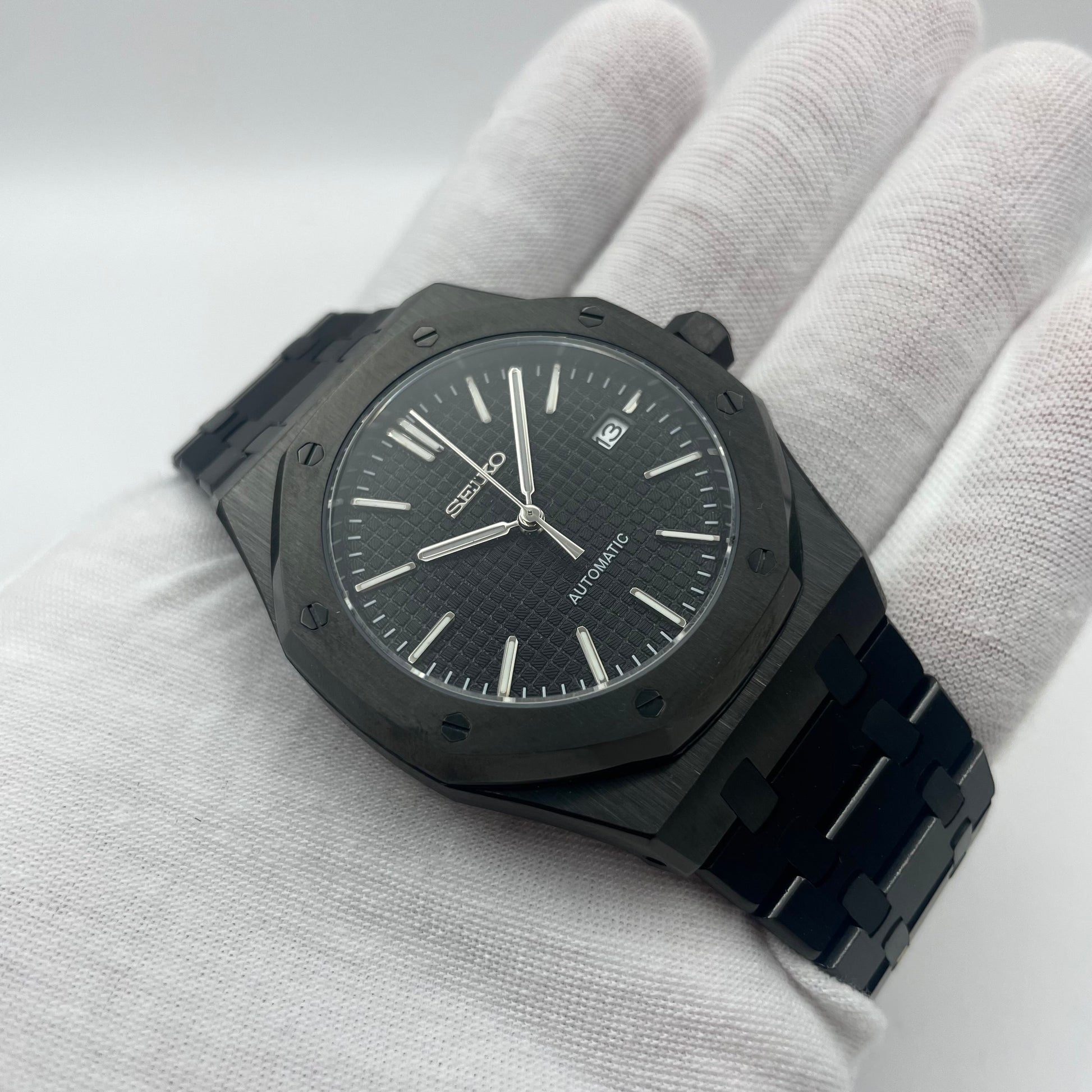 SeikoMod Royal Oak Entièrement Noire - Yan Smode