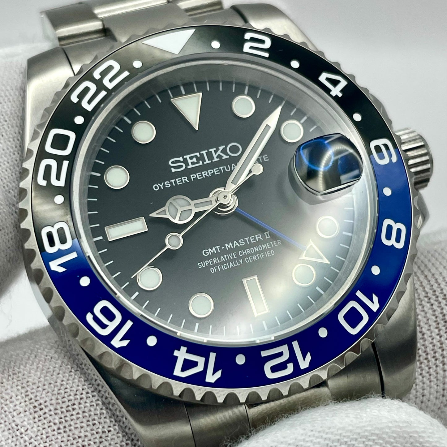 Seiko Mod GMT Batman